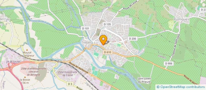 localisation de l'entreprise MADAME CHRISTELLE VIGNANDO  TREBES