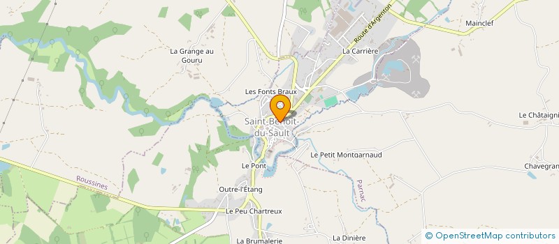 localisation de l'entreprise MADAME CHRISTELLE VINCENT à SAINT-BENOIT-DU-SAULT