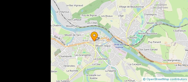 localisation de l'entreprise MADAME CHRISTELLE VINET  AIXE-SUR-VIENNE