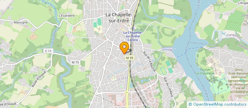 localisation de l'entreprise MADAME CHRISTELLE VIVIERE à LA CHAPELLE-SUR-ERDRE