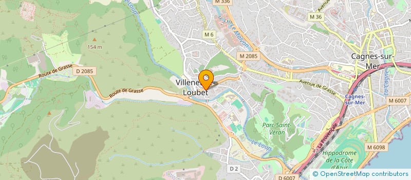 localisation de l'entreprise MADAME CHRISTELLE WAILLIEZ  VILLENEUVE-LOUBET