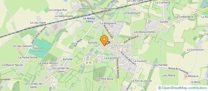 localisation de l'entreprise MADAME CHRISTELLE WENDEHENNE  LE MOLAY-LITTRY