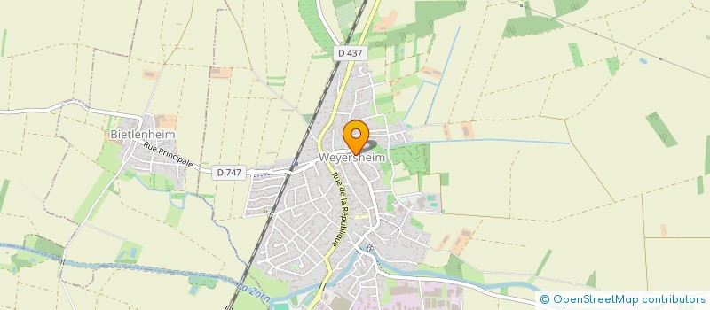 localisation de l'entreprise MADAME CHRISTELLE ZILLIOX  WEYERSHEIM