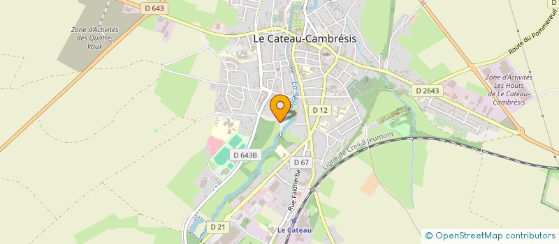 localisation de l'entreprise MADAME CHRISTELLE ZUBBANI  LE CATEAU-CAMBRESIS