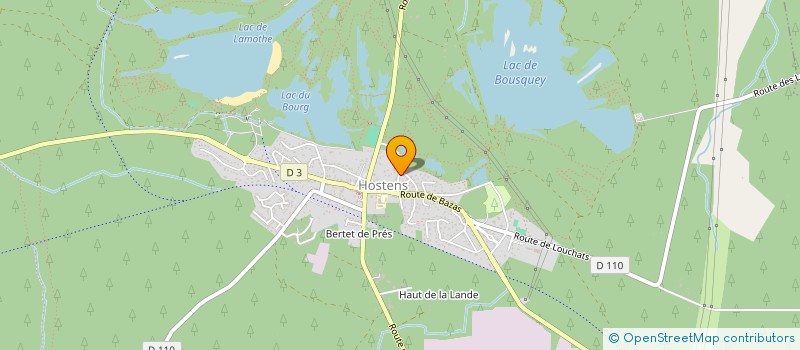 localisation de l'entreprise MADAME CHRISTIAN GIBERT  HOSTENS