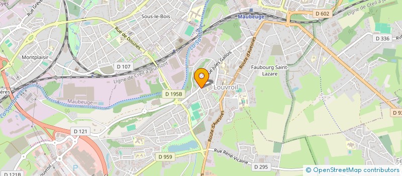 localisation de l'entreprise MADAME CHRISTIAN KEVIN  LOUVROIL