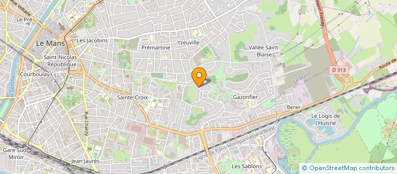 localisation de l'entreprise MADAME CHRISTIANA GELLYNCK  LE MANS