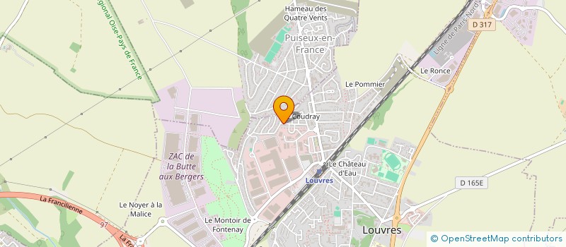 localisation de l'entreprise MADAME CHRISTIANA RAVOR  LOUVRES