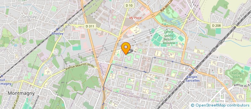 localisation de l'entreprise MADAME CHRISTIANA ROME  SARCELLES