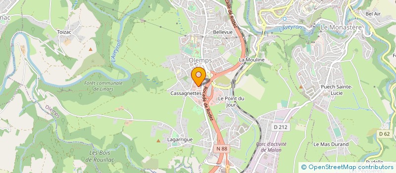 localisation de l'entreprise MADAME CHRISTIANE AHOUANSOU  OLEMPS