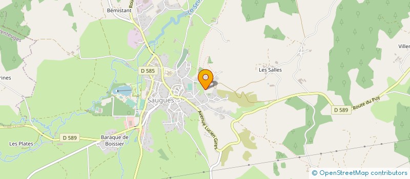 localisation de l'entreprise MADAME CHRISTIANE ALDON à SAUGUES