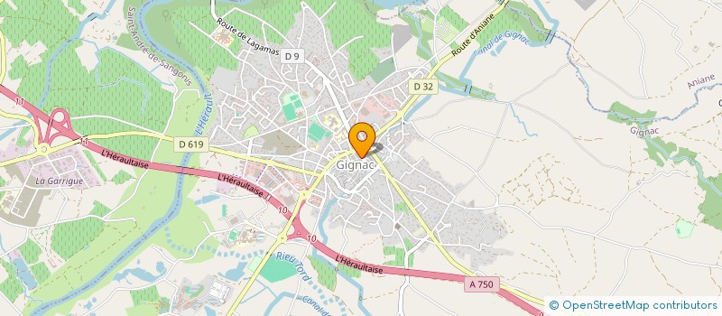 localisation de l'entreprise MADAME CHRISTIANE ANGSTEN  GIGNAC