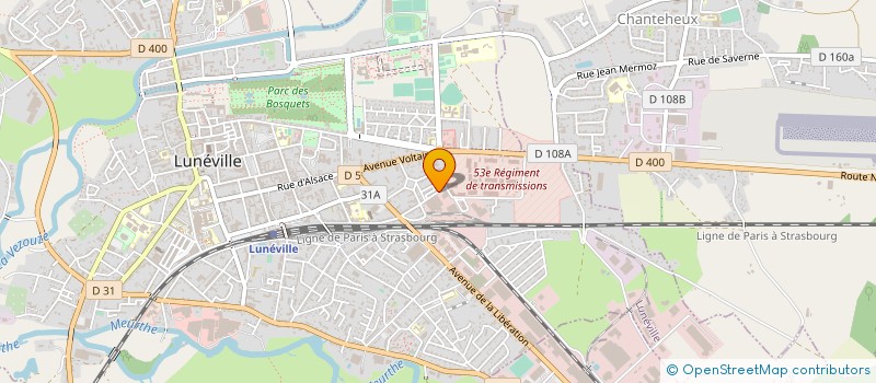 localisation de l'entreprise MADAME CHRISTIANE ANTRET  LUNEVILLE