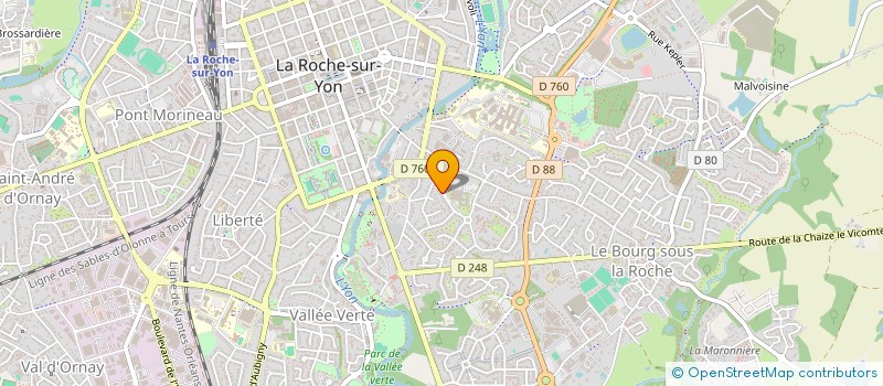 localisation de l'entreprise MADAME CHRISTIANE ARNAUD à LA ROCHE-SUR-YON