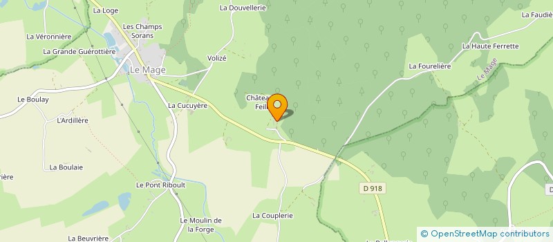 localisation de l'entreprise MADAME CHRISTIANE AUBERTIN à LE MAGE
