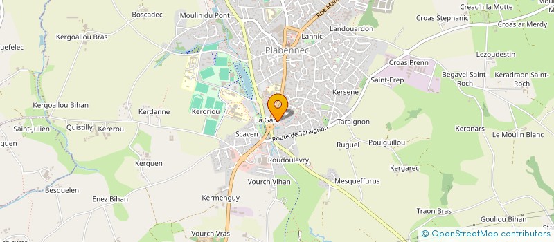 localisation de l'entreprise MADAME CHRISTIANE AVRIL  PLABENNEC