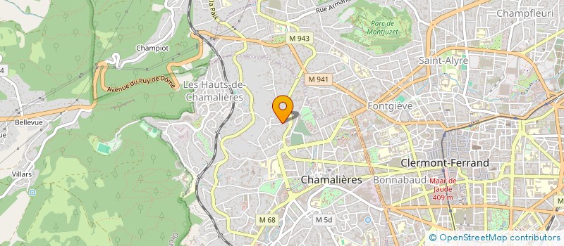 localisation de l'entreprise MADAME CHRISTIANE BACH  CHAMALIERES