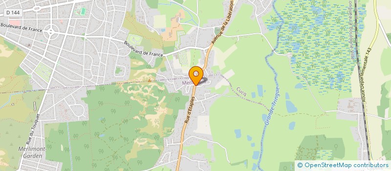 localisation de l'entreprise MADAME CHRISTIANE BAERT  MERLIMONT