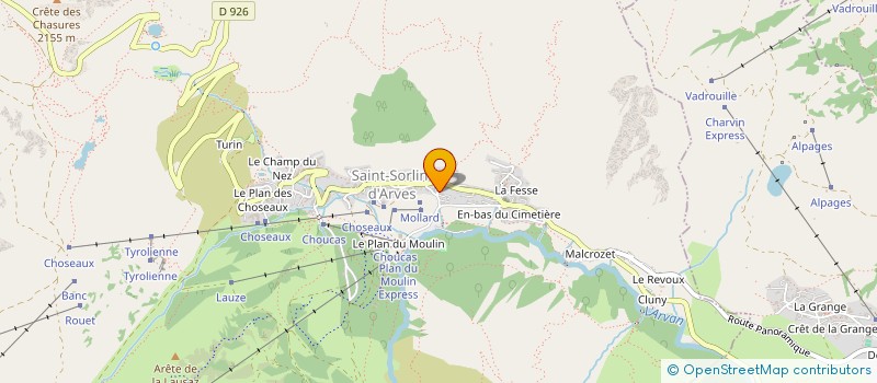 localisation de l'entreprise MADAME CHRISTIANE BALMAIN  SAINT-SORLIN-D ARVES