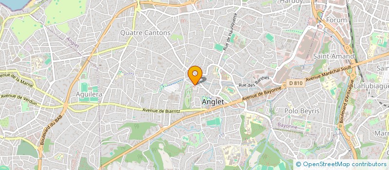 localisation de l'entreprise MADAME CHRISTIANE BAREILLE à ANGLET