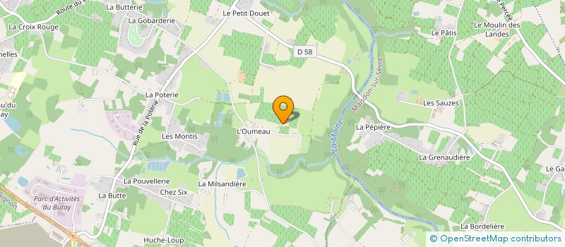 localisation de l'entreprise MADAME CHRISTIANE BARON à CHATEAU-THEBAUD