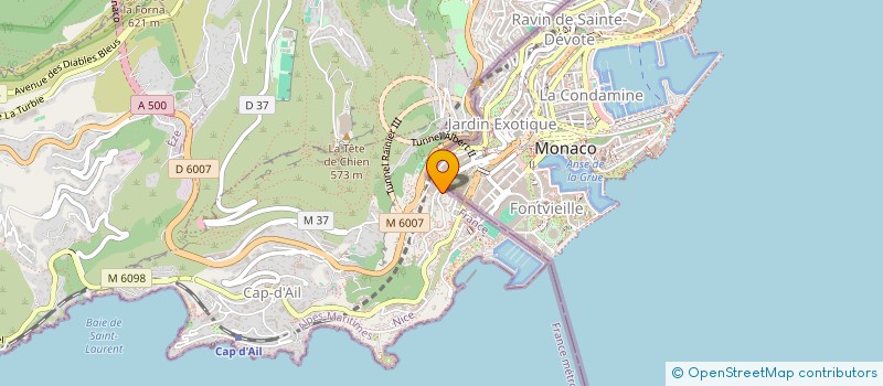 localisation de l'entreprise MADAME CHRISTIANE BARROUTA  CAP D'AIL