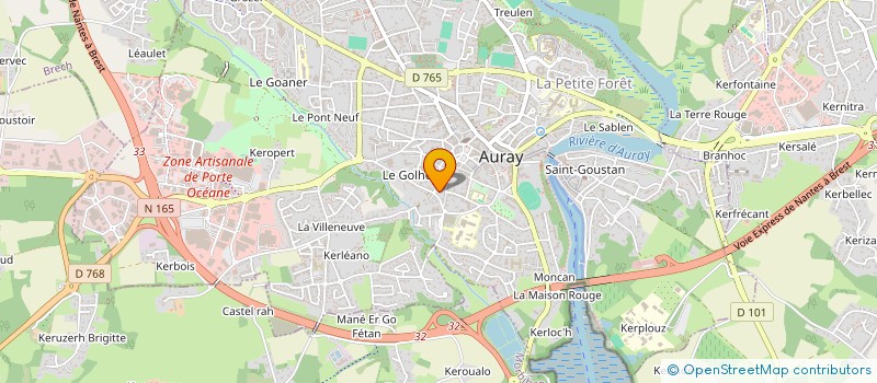 localisation de l'entreprise MADAME CHRISTIANE BARTH  AURAY
