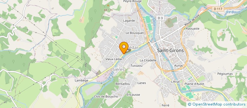 localisation de l'entreprise MADAME CHRISTIANE BARTHELEMY à SAINT-GIRONS