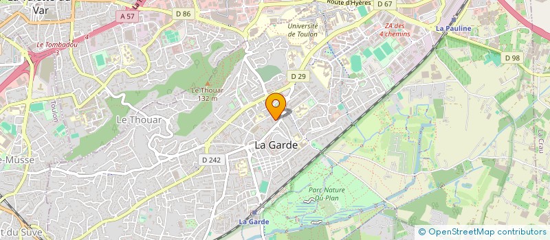 localisation de l'entreprise MADAME CHRISTIANE BASTANDI  LA GARDE