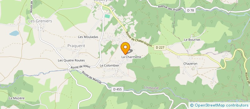 localisation de l'entreprise MADAME CHRISTIANE BAUDIER à CHARBONNIERES-LES-VARENNES