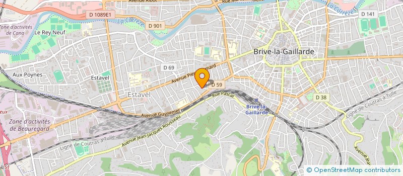 localisation de l'entreprise MADAME CHRISTIANE BAUSSIERE  BEAULIEU-SUR-DORDOGNE