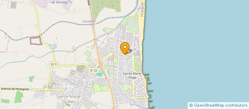 localisation de l'entreprise MADAME CHRISTIANE BAYART  SAINTE-MARIE-LA-MER