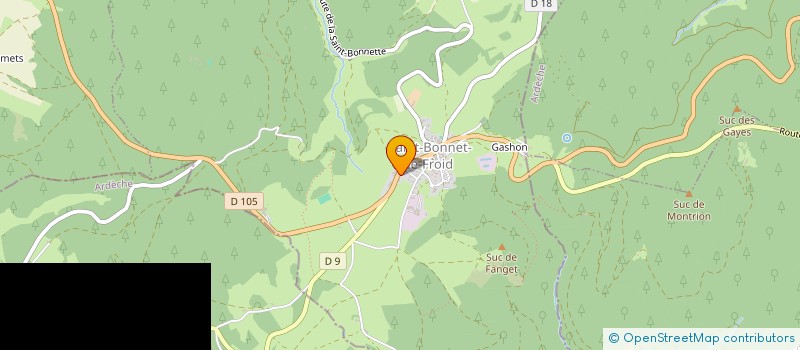 localisation de l'entreprise MADAME CHRISTIANE BECHARD  SAINT-BONNET-LE-FROID