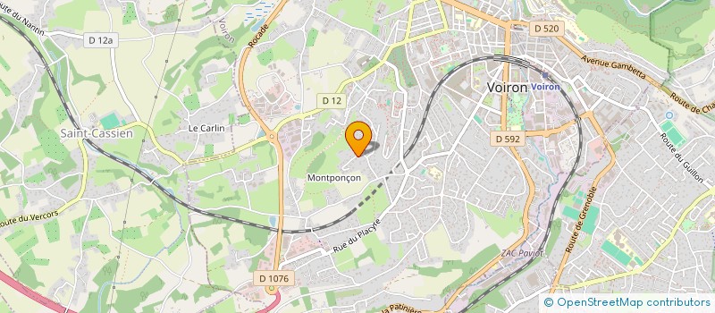 localisation de l'entreprise MADAME CHRISTIANE BELLET  VOIRON