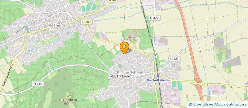 localisation de l'entreprise MADAME CHRISTIANE BENDER à BISCHOFFSHEIM