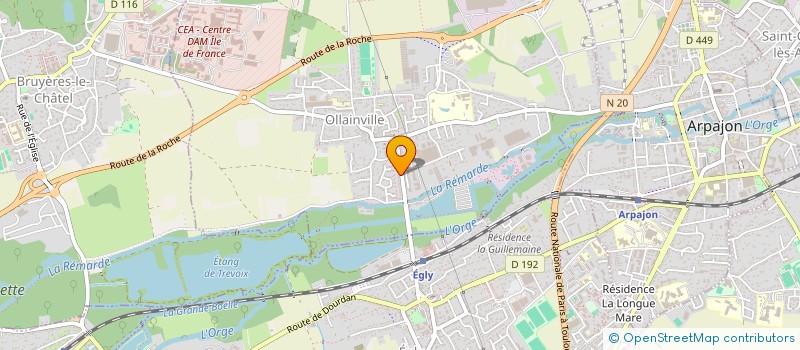 localisation de l'entreprise MADAME CHRISTIANE BERGERON à OLLAINVILLE