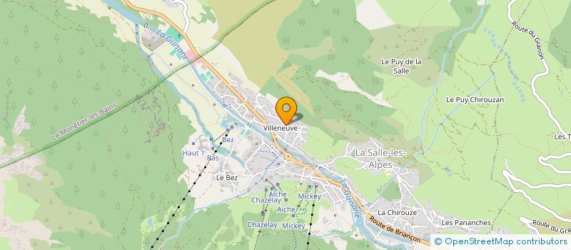 localisation de l'entreprise MADAME CHRISTIANE BERGOGNON  LA SALLE-LES-ALPES