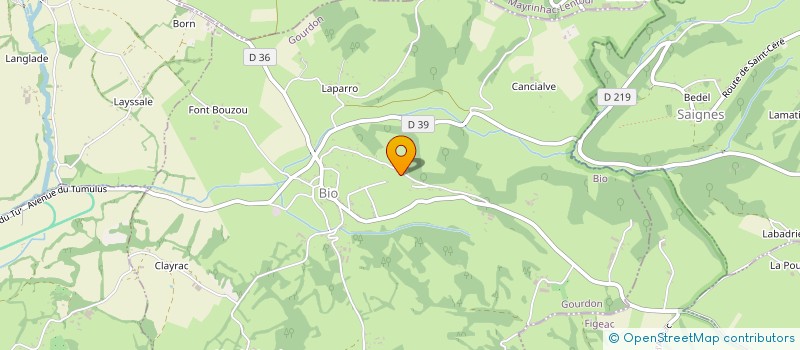 localisation de l'entreprise MADAME CHRISTIANE BERGOUGNOUX  BIO