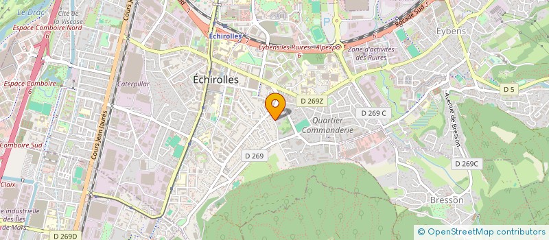 localisation de l'entreprise MADAME CHRISTIANE BERLAND à ECHIROLLES