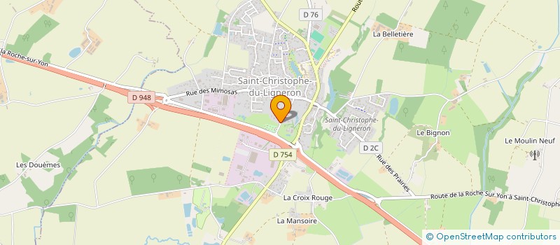 localisation de l'entreprise MADAME CHRISTIANE BERNARD  SAINT-CHRISTOPHE-DU-LIGNERON