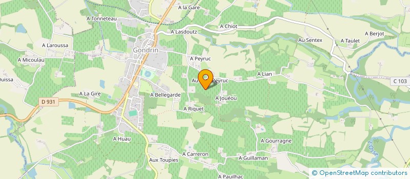 localisation de l'entreprise MADAME CHRISTIANE BERNARDI à GONDRIN