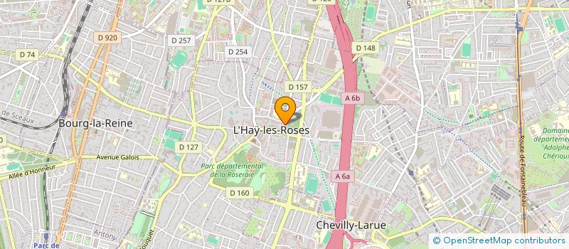 localisation de l'entreprise MADAME CHRISTIANE BERNIERI  L'HAY-LES-ROSES