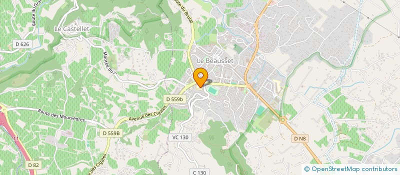 localisation de l'entreprise MADAME CHRISTIANE BERTHE  LE BEAUSSET