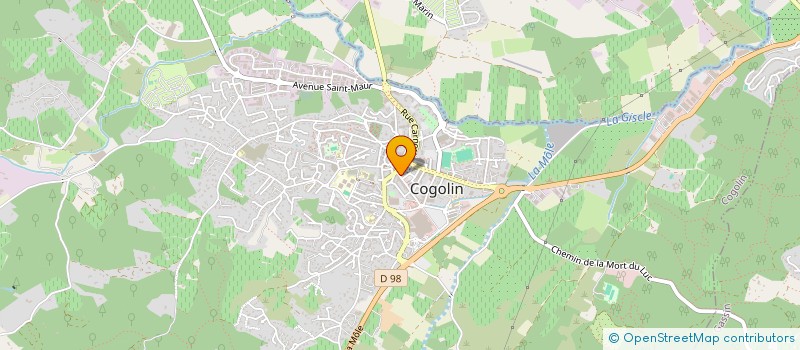 localisation de l'entreprise MADAME CHRISTIANE BERTRAN  COGOLIN