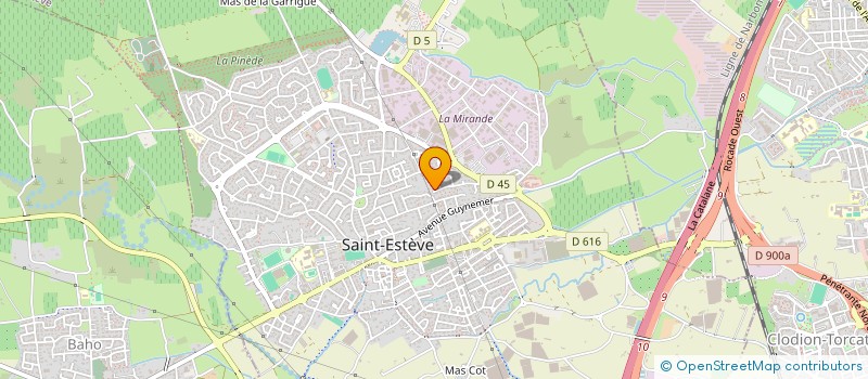 localisation de l'entreprise MADAME CHRISTIANE BERTRAND à SAINT-ESTEVE