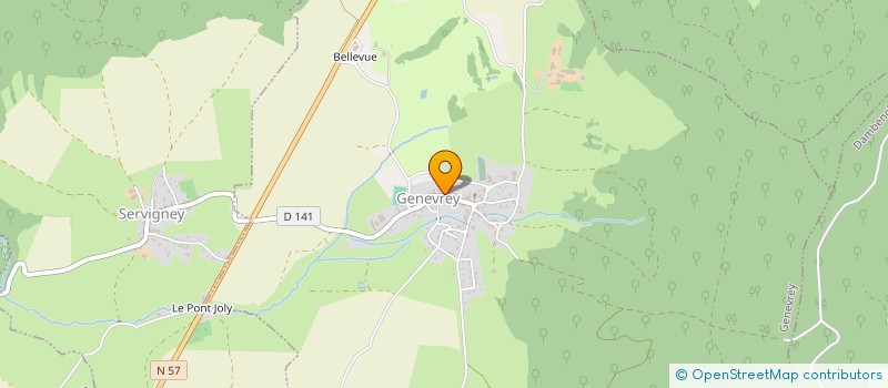 localisation de l'entreprise MADAME CHRISTIANE BESANCENOT  GENEVREY