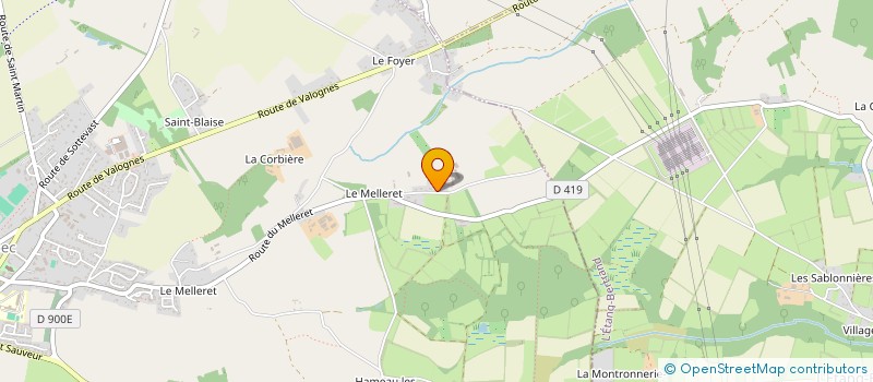 localisation de l'entreprise MADAME CHRISTIANE BESSIN  BRICQUEBEC-EN-COTENTIN