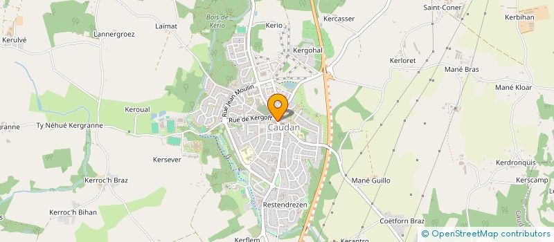 localisation de l'entreprise MADAME CHRISTIANE BEVAN  CAUDAN