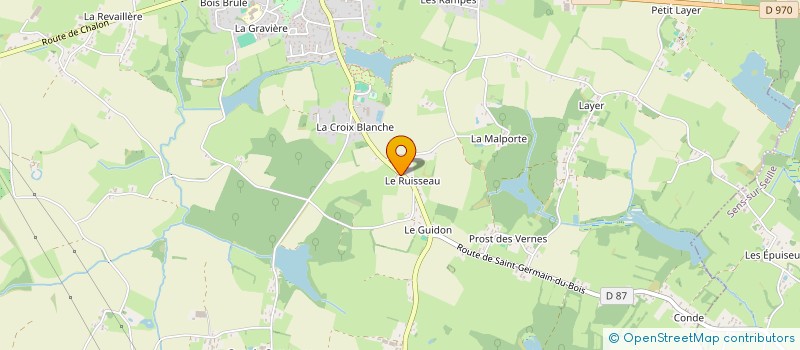 localisation de l'entreprise MADAME CHRISTIANE BEYSSIER  SAINT-GERMAIN-DU-BOIS