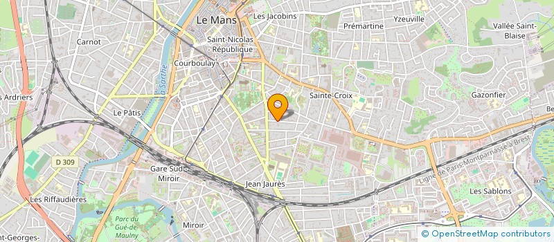 localisation de l'entreprise MADAME CHRISTIANE BIGUEY  LE MANS